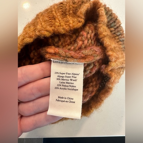 LoveShackFancy Merrick Beanie Knit Hat with Pom Pom main image 6